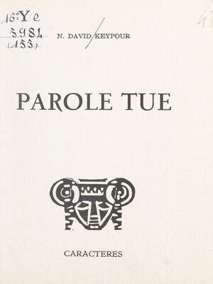 cover image of Parole tue